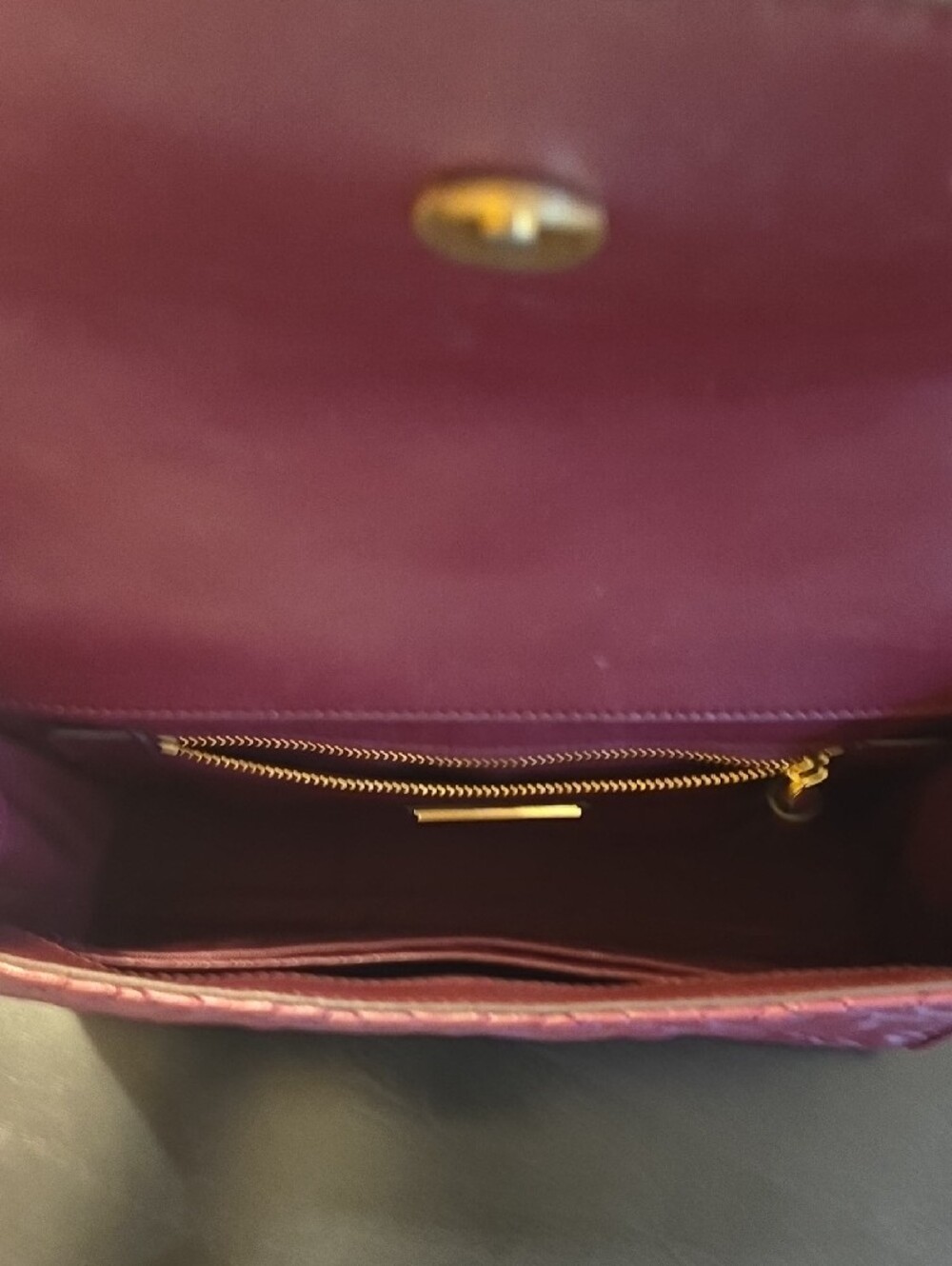 Tory Burch Quilted Leather Shoulder Bag in Deep Burgundy - Picture 11 of 15